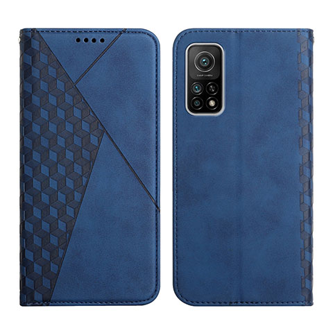 Handytasche Stand Schutzhülle Flip Leder Hülle Y02X für Xiaomi Mi 10T Pro 5G Blau