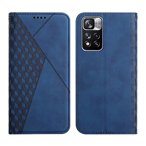 Handytasche Stand Schutzhülle Flip Leder Hülle Y02X für Xiaomi Mi 11i 5G (2022) Blau