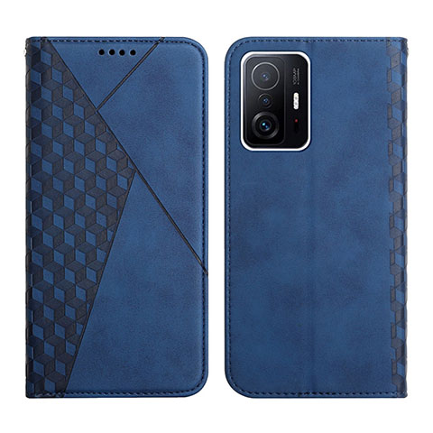 Handytasche Stand Schutzhülle Flip Leder Hülle Y02X für Xiaomi Mi 11T 5G Blau