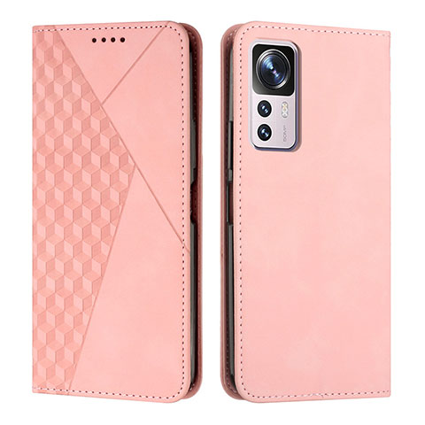 Handytasche Stand Schutzhülle Flip Leder Hülle Y02X für Xiaomi Mi 12T 5G Rosegold