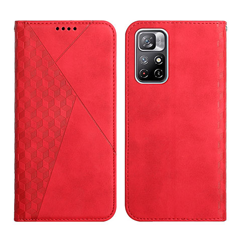 Handytasche Stand Schutzhülle Flip Leder Hülle Y02X für Xiaomi Poco M4 Pro 5G Rot