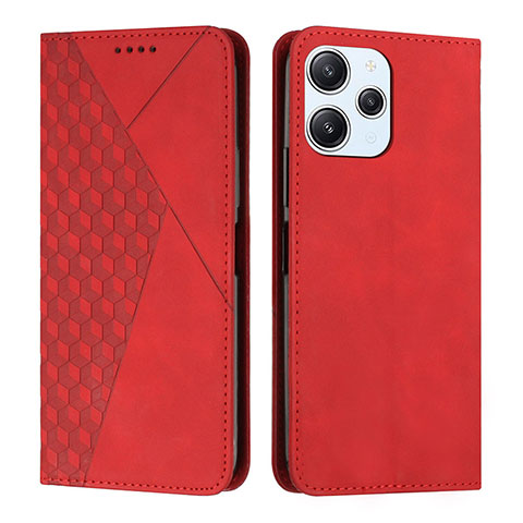 Handytasche Stand Schutzhülle Flip Leder Hülle Y02X für Xiaomi Redmi 12 4G Rot