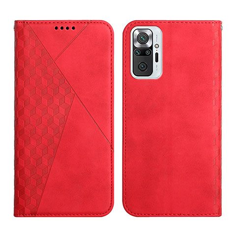 Handytasche Stand Schutzhülle Flip Leder Hülle Y02X für Xiaomi Redmi Note 10 Pro 4G Rot