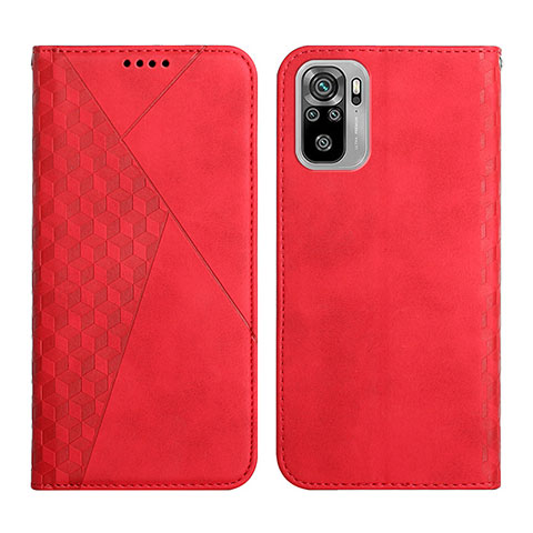 Handytasche Stand Schutzhülle Flip Leder Hülle Y02X für Xiaomi Redmi Note 10S 4G Rot