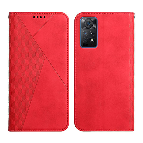 Handytasche Stand Schutzhülle Flip Leder Hülle Y02X für Xiaomi Redmi Note 11 Pro 5G Rot