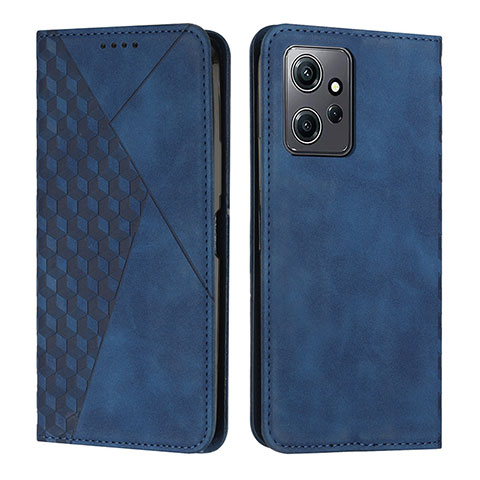 Handytasche Stand Schutzhülle Flip Leder Hülle Y02X für Xiaomi Redmi Note 12 4G Blau