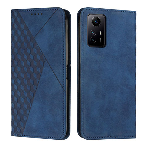 Handytasche Stand Schutzhülle Flip Leder Hülle Y02X für Xiaomi Redmi Note 12S Blau