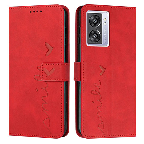 Handytasche Stand Schutzhülle Flip Leder Hülle Y03X für Oppo A56S 5G Rot