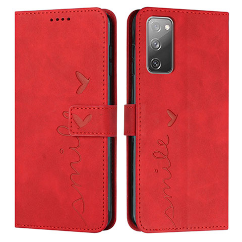 Handytasche Stand Schutzhülle Flip Leder Hülle Y03X für Samsung Galaxy S20 FE 5G Rot