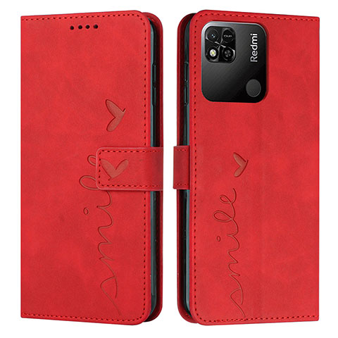 Handytasche Stand Schutzhülle Flip Leder Hülle Y03X für Xiaomi Redmi 10 India Rot