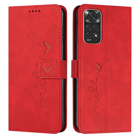 Handytasche Stand Schutzhülle Flip Leder Hülle Y03X für Xiaomi Redmi Note 11 4G (2022) Rot