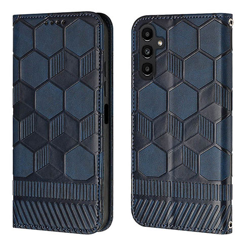 Handytasche Stand Schutzhülle Flip Leder Hülle Y04B für Samsung Galaxy A04s Blau