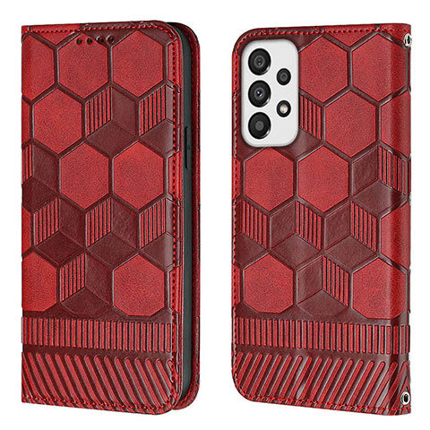 Handytasche Stand Schutzhülle Flip Leder Hülle Y04B für Samsung Galaxy A33 5G Rot