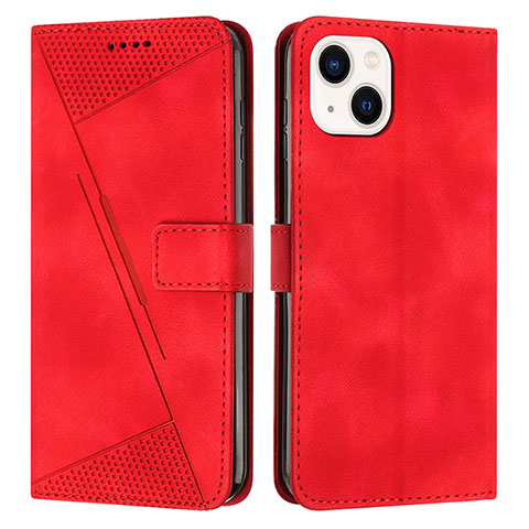 Handytasche Stand Schutzhülle Flip Leder Hülle Y04X für Apple iPhone 13 Rot