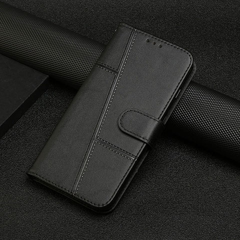 Handytasche Stand Schutzhülle Flip Leder Hülle Y04X für Motorola Moto G72 Schwarz