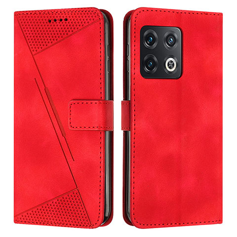 Handytasche Stand Schutzhülle Flip Leder Hülle Y04X für OnePlus 10 Pro 5G Rot