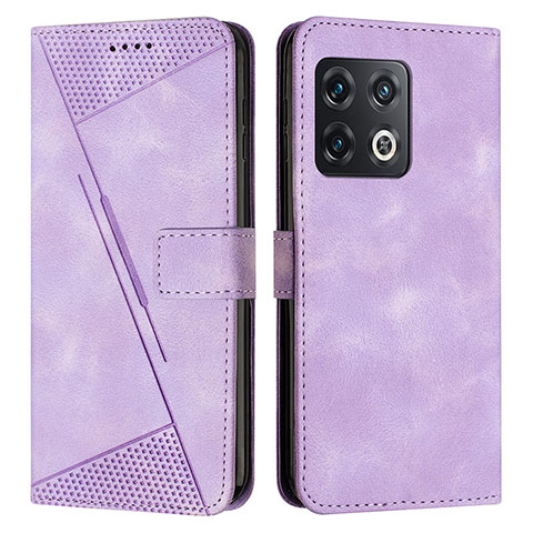 Handytasche Stand Schutzhülle Flip Leder Hülle Y04X für OnePlus 10 Pro 5G Violett