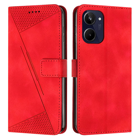 Handytasche Stand Schutzhülle Flip Leder Hülle Y04X für Realme 10 4G Rot