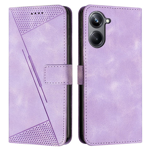 Handytasche Stand Schutzhülle Flip Leder Hülle Y04X für Realme 10 Pro 5G Violett