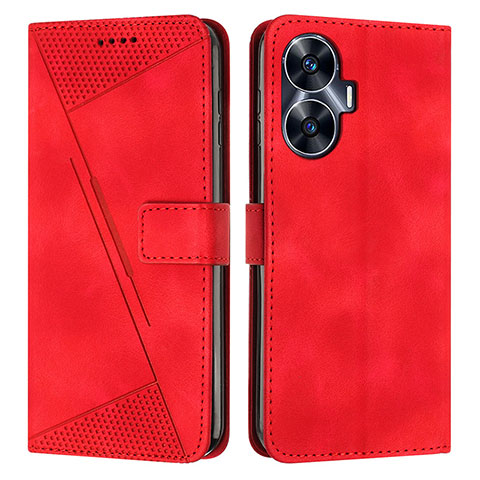 Handytasche Stand Schutzhülle Flip Leder Hülle Y04X für Realme Narzo N55 Rot