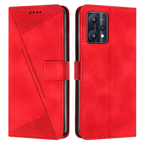 Handytasche Stand Schutzhülle Flip Leder Hülle Y04X für Realme Q5 5G Rot