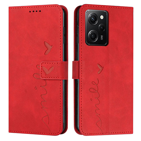 Handytasche Stand Schutzhülle Flip Leder Hülle Y04X für Xiaomi Poco X5 Pro 5G Rot