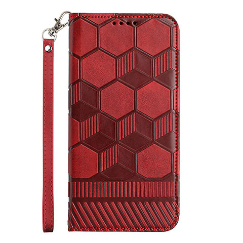 Handytasche Stand Schutzhülle Flip Leder Hülle Y05B für Samsung Galaxy A02s Rot