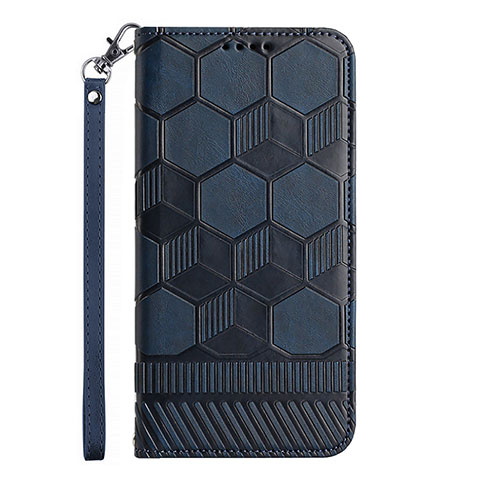 Handytasche Stand Schutzhülle Flip Leder Hülle Y05B für Samsung Galaxy A03s Blau