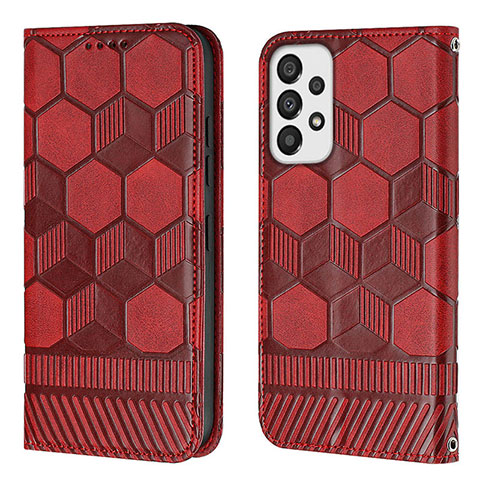 Handytasche Stand Schutzhülle Flip Leder Hülle Y05B für Samsung Galaxy A53 5G Rot