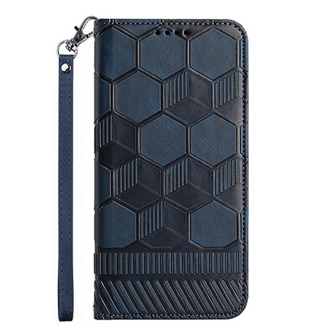 Handytasche Stand Schutzhülle Flip Leder Hülle Y05B für Samsung Galaxy F02S SM-E025F Blau