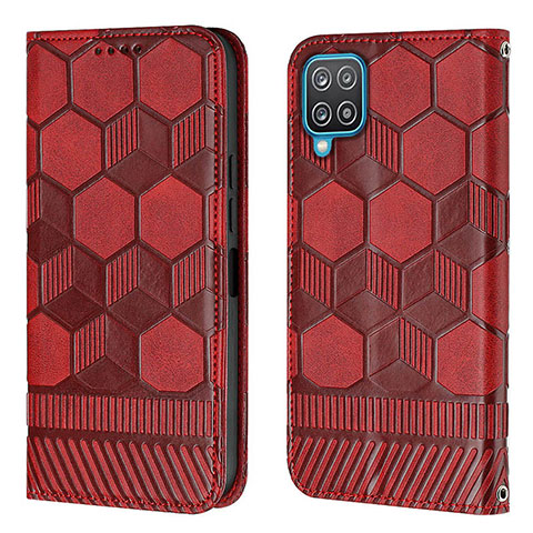 Handytasche Stand Schutzhülle Flip Leder Hülle Y05B für Samsung Galaxy M12 Rot