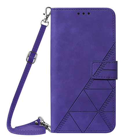 Handytasche Stand Schutzhülle Flip Leder Hülle Y06B für Samsung Galaxy A02s Violett