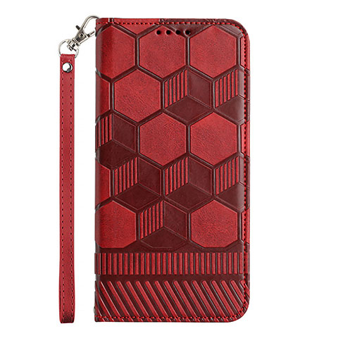 Handytasche Stand Schutzhülle Flip Leder Hülle Y06B für Samsung Galaxy A12 Rot