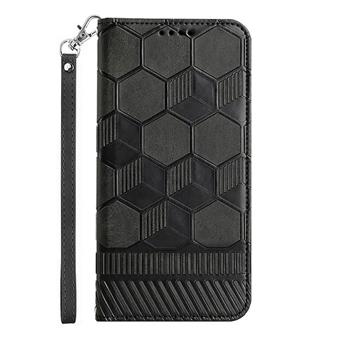 Handytasche Stand Schutzhülle Flip Leder Hülle Y06B für Samsung Galaxy A12 Schwarz