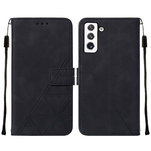 Handytasche Stand Schutzhülle Flip Leder Hülle Y07B für Samsung Galaxy S21 Plus 5G Schwarz