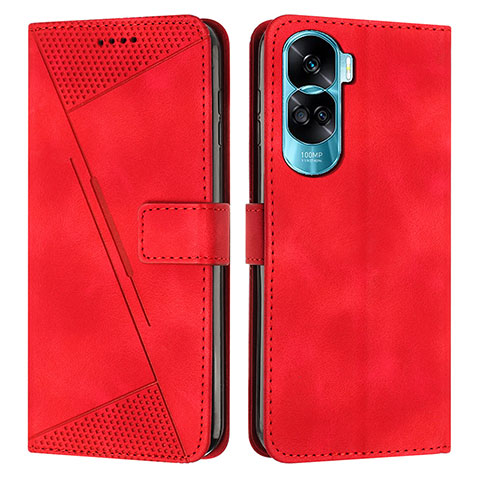 Handytasche Stand Schutzhülle Flip Leder Hülle Y07X für Huawei Honor 90 Lite 5G Rot