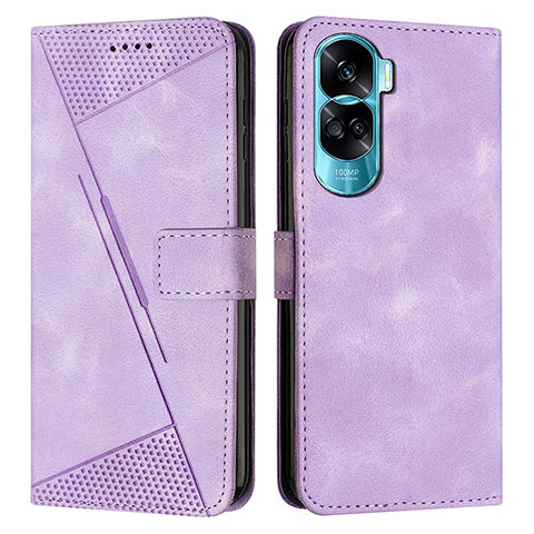 Handytasche Stand Schutzhülle Flip Leder Hülle Y07X für Huawei Honor 90 Lite 5G Violett