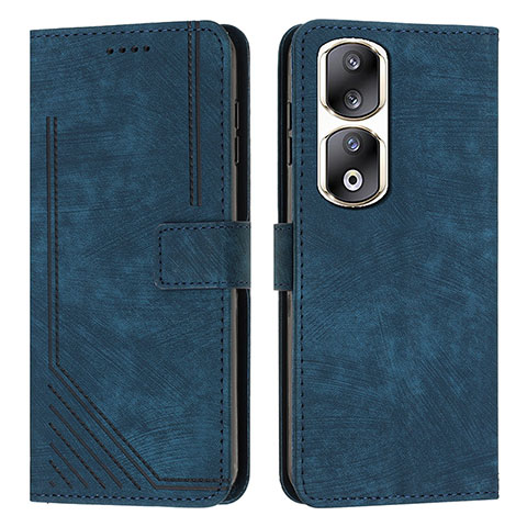 Handytasche Stand Schutzhülle Flip Leder Hülle Y07X für Huawei Honor 90 Pro 5G Blau