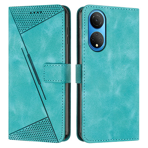 Handytasche Stand Schutzhülle Flip Leder Hülle Y07X für Huawei Honor X7 Grün