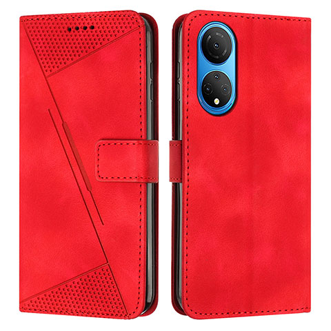 Handytasche Stand Schutzhülle Flip Leder Hülle Y07X für Huawei Honor X7 Rot