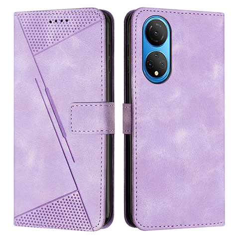 Handytasche Stand Schutzhülle Flip Leder Hülle Y07X für Huawei Honor X7 Violett