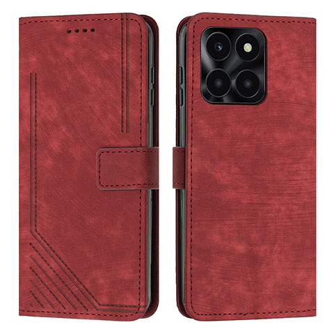 Handytasche Stand Schutzhülle Flip Leder Hülle Y07X für Huawei Honor X8b Rot