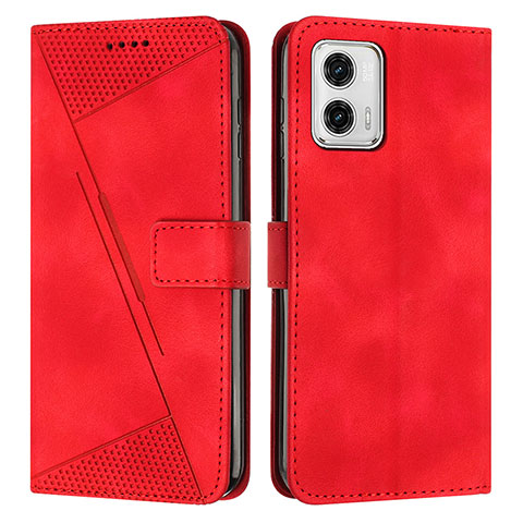 Handytasche Stand Schutzhülle Flip Leder Hülle Y07X für Motorola Moto G 5G (2023) Rot