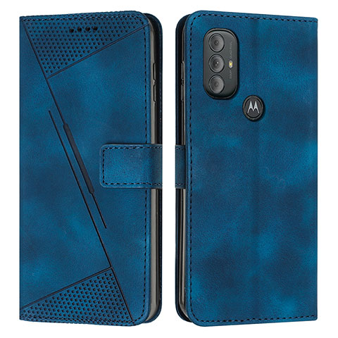 Handytasche Stand Schutzhülle Flip Leder Hülle Y07X für Motorola Moto G Play (2023) Blau