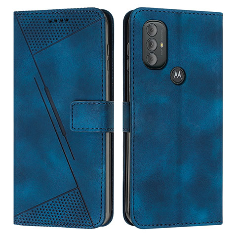 Handytasche Stand Schutzhülle Flip Leder Hülle Y07X für Motorola Moto G Power (2022) Blau