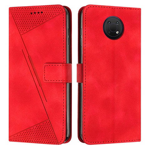 Handytasche Stand Schutzhülle Flip Leder Hülle Y07X für Nokia G10 Rot