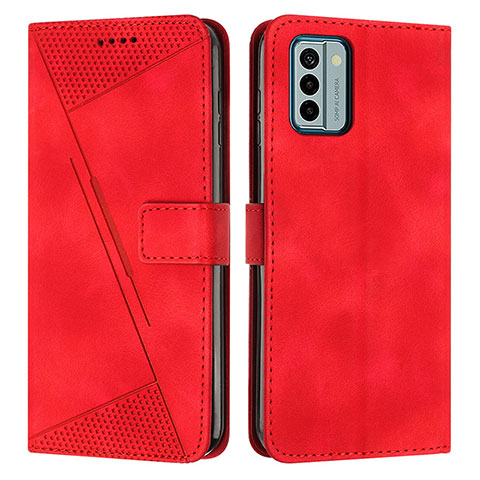 Handytasche Stand Schutzhülle Flip Leder Hülle Y07X für Nokia G22 Rot