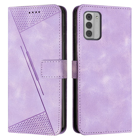 Handytasche Stand Schutzhülle Flip Leder Hülle Y07X für Nokia G42 5G Violett