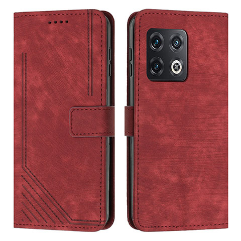 Handytasche Stand Schutzhülle Flip Leder Hülle Y07X für OnePlus 10 Pro 5G Rot