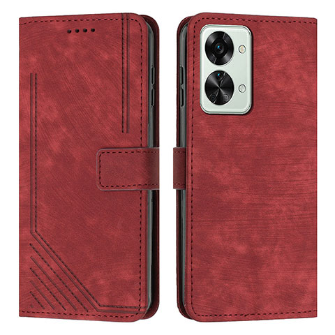 Handytasche Stand Schutzhülle Flip Leder Hülle Y07X für OnePlus Nord 2T 5G Rot